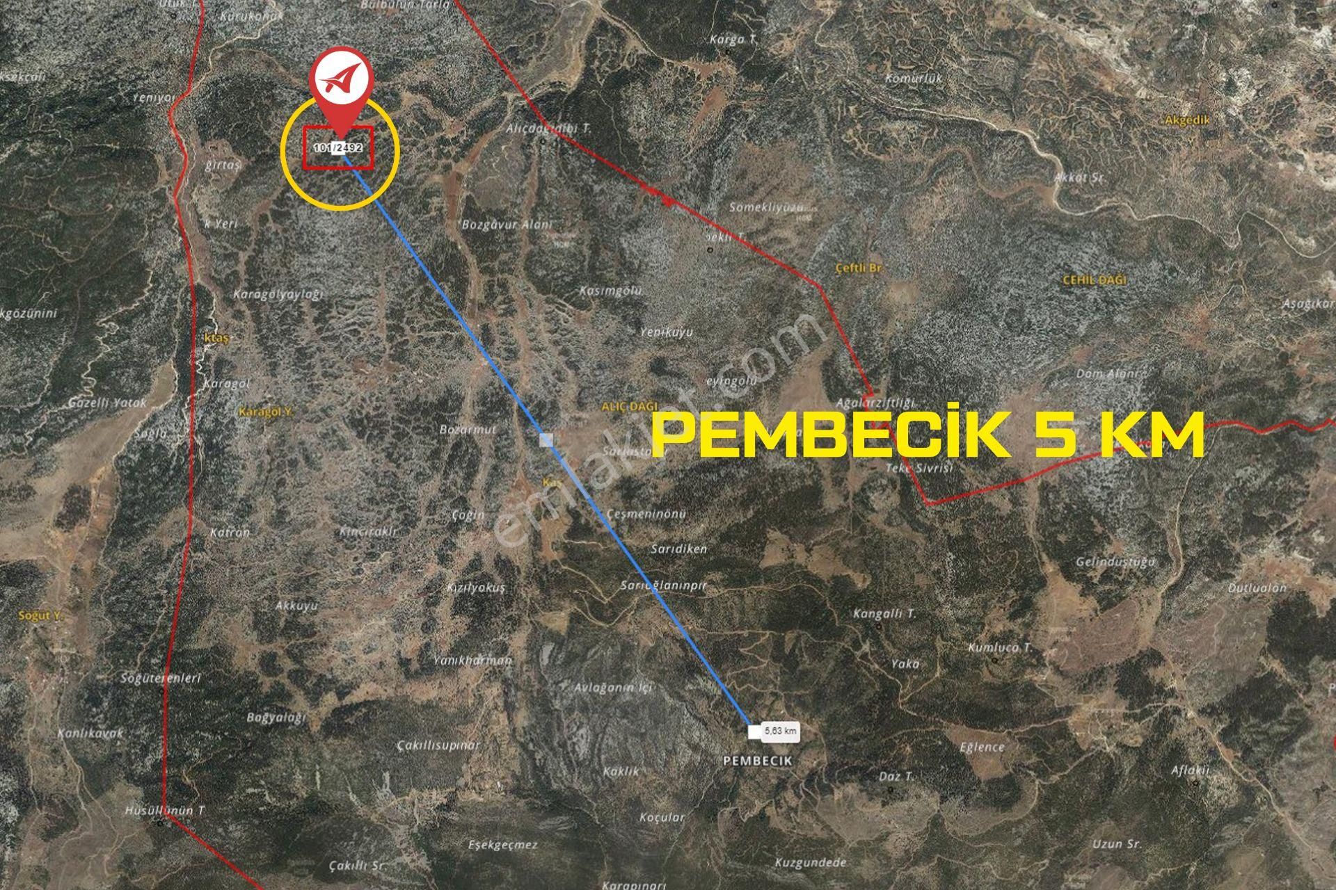 Mersin Aydıncık Pembecik Satılık 3378m2 Tarla - Görsel 5