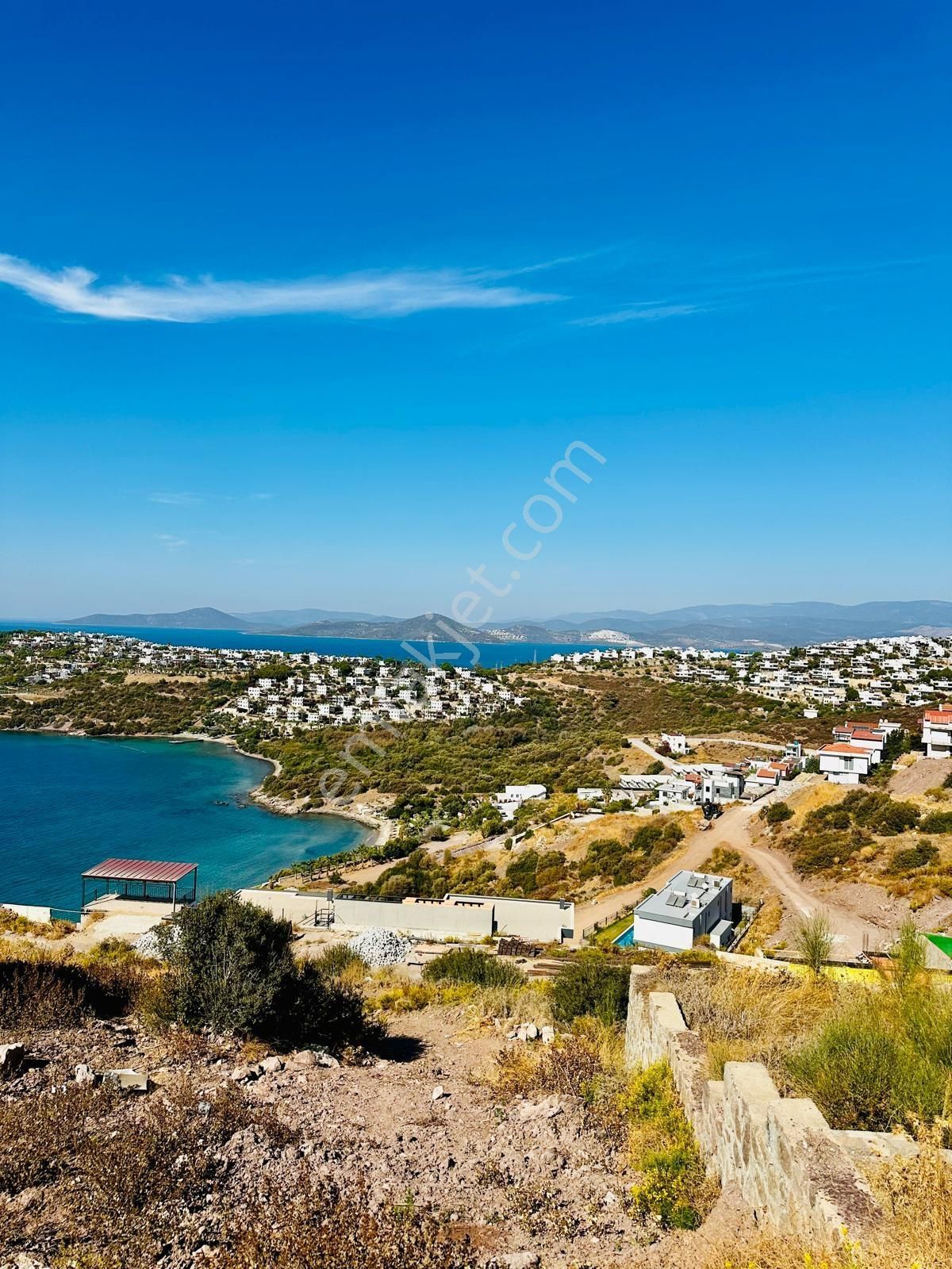 Bodrum Adabükü'nde Deniz Manzaralı Satılık Arsa - Görsel 23