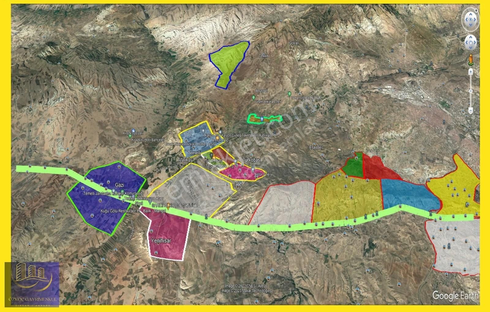 Ayaş Tekke Gülören 101 Ada 5 Parsel 1.000m² Emsalsiz Fiyat Hisse - Görsel 32