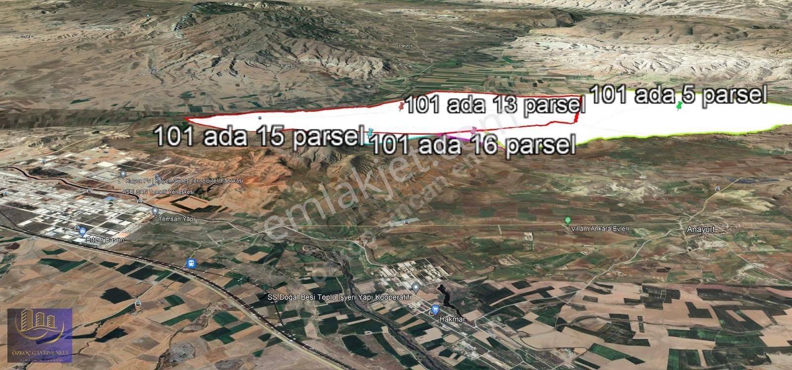 Ayaş Tekke Gülören 101 Ada 5 Parsel 1.000m² Emsalsiz Fiyat Hisse - Görsel 17