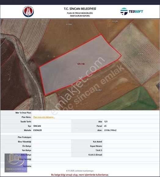Yatırımcıların Gözdesi Sincan Esenlerde 2898 M² Satılık Hisse - Görsel 17