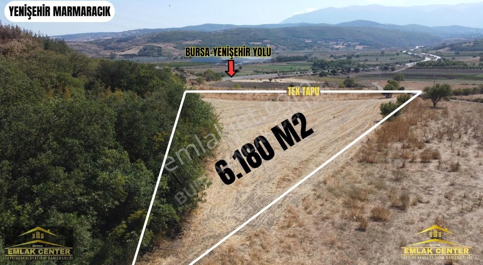Yenişehir Marmaracıkta 6180 M2 Tek Tapu Tarla - Görsel 3