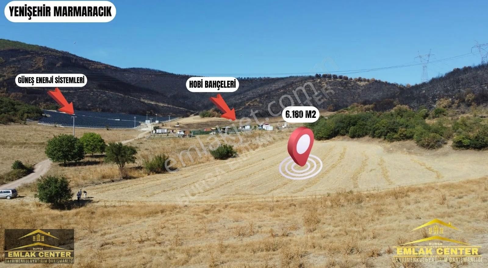 Yenişehir Marmaracıkta 6180 M2 Tek Tapu Tarla - Görsel 2