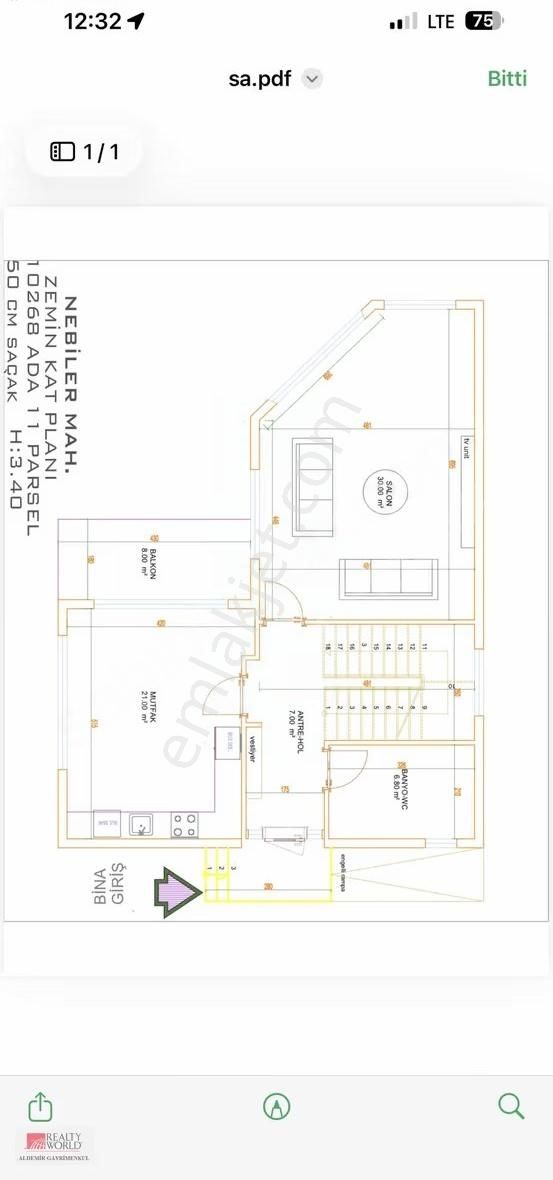 Antalya Döşemealtı Nebiler De 230m2 3+1 Vılla - Görsel 2