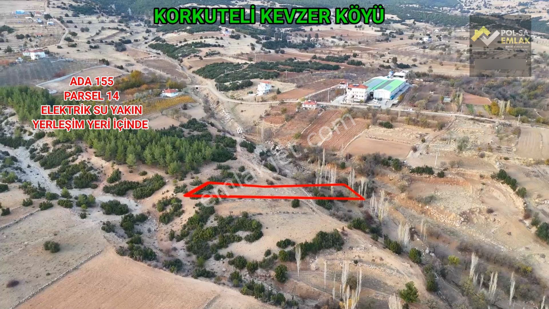 ✅korkuteli✅kevzer Köyü ✅satılık 799m2 Tarla✅elektrik Su Yakın - Görsel 3