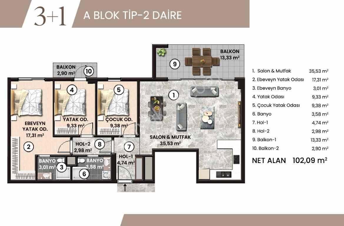 Milas Otogar Karşısı Satılık Daire - Görsel 4
