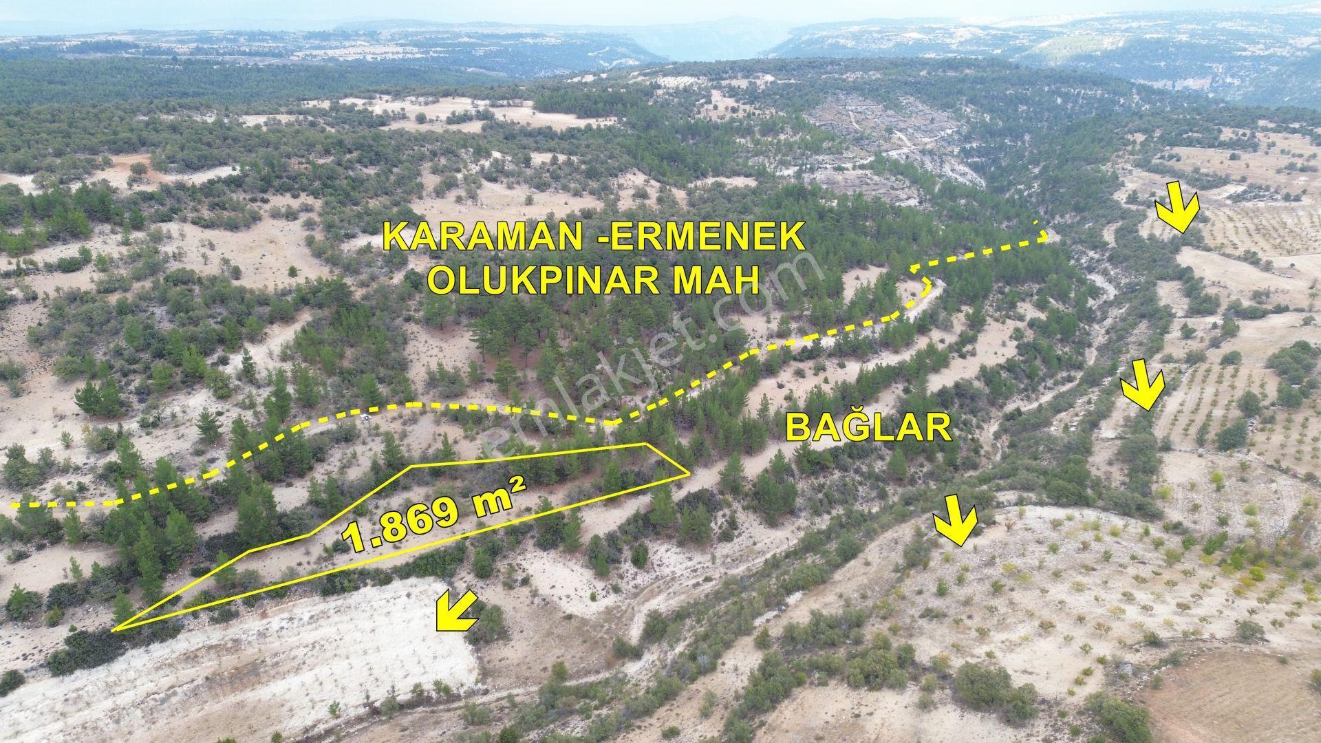 Karaman / Ermenek / Olukpınar Mahallesinde 1.869 M² Müstakil Tarla - Görsel 6