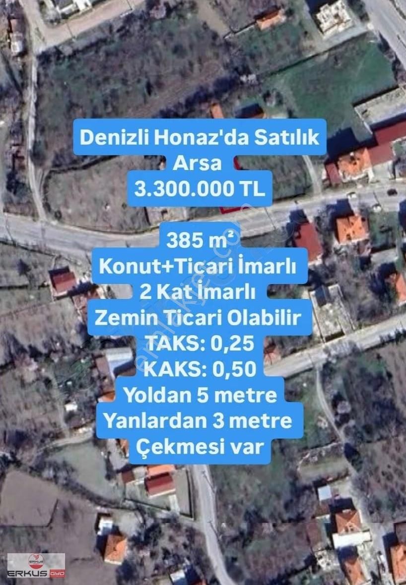Denizli Honaz Hisar Mahallesi'nde Satılık İki Arsa Tek Fiyat - Görsel 2