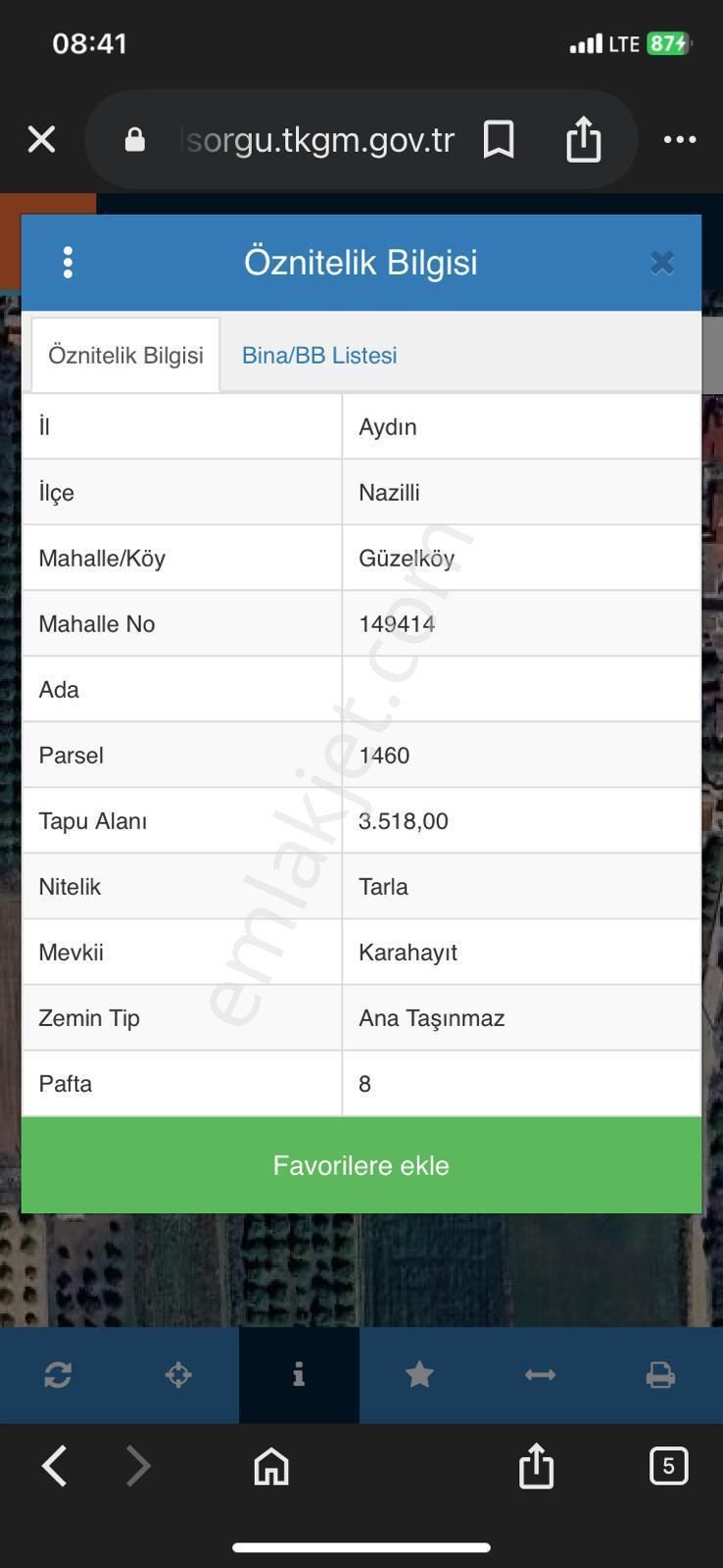 Nazilli Güzelköy’de Anayol Üzeri, Mükemmel Konumda Satılık Tek Tapu Tarla! - Görsel 2