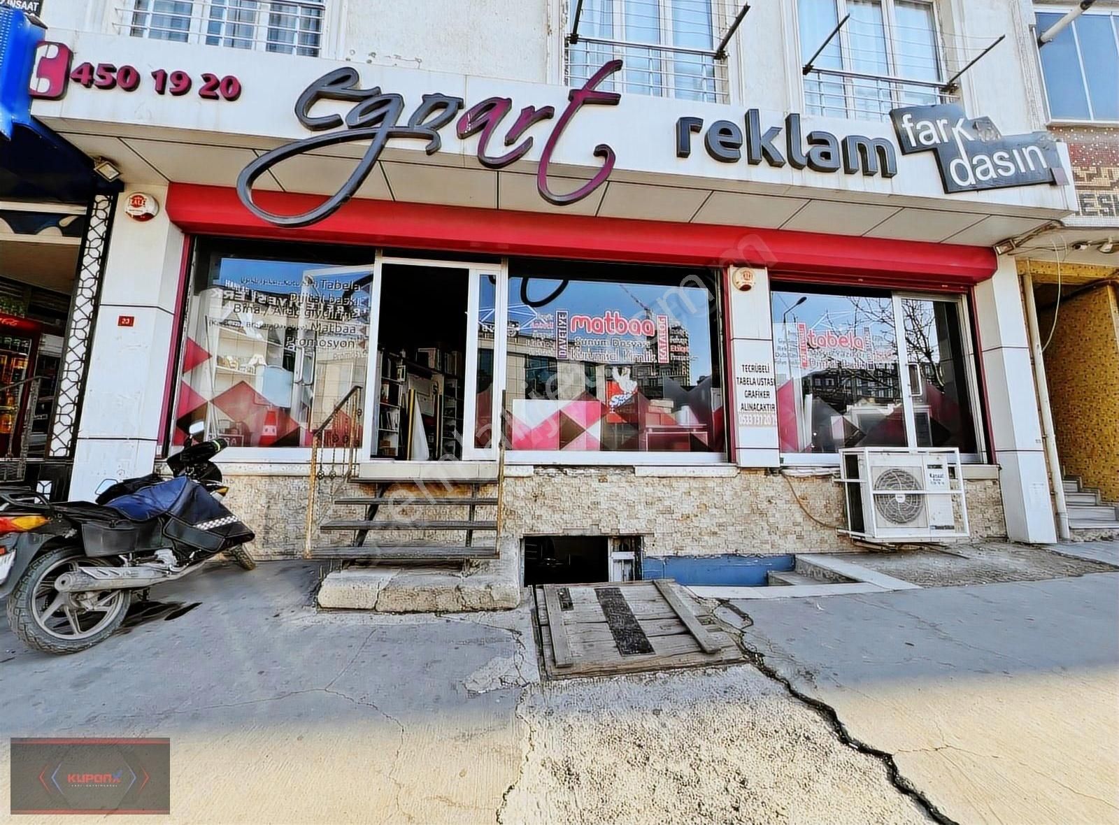 Devren Kiralık Cadde Üzerinde 2 Katlı Reklam Atölyesi