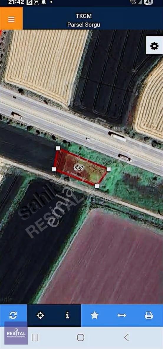 İzmir Yoluna Cephe 1054m2 Tarla, Fırsat Fiyatla, Komisyonsuz - Görsel 2