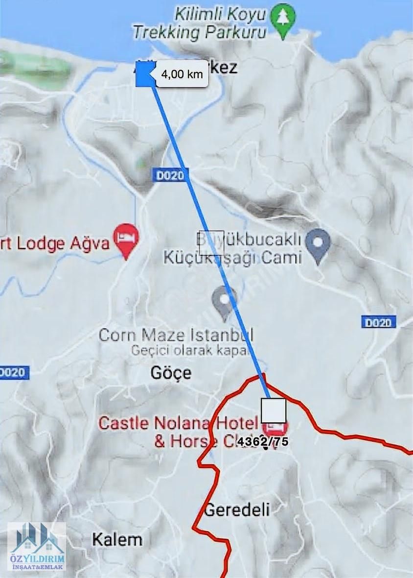 Şile Geredeli Fırsat!! Butik Otel Yanı Yola Cepe Satılık Arazi - Görsel 3