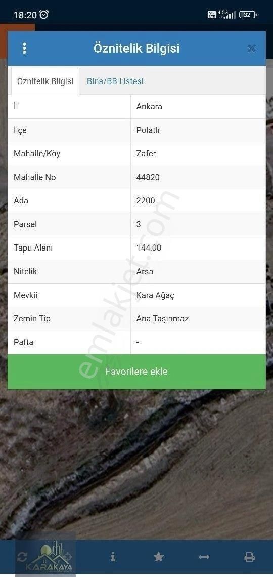 Sanayi Bolgesinde Satılık Tek Tapu Arsa