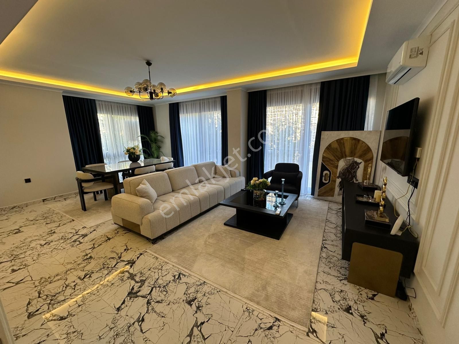 2+1 Eşyalı Sıfır Daire Özel Bahçeli Alanya Nova Garden Sitesi - Görsel 26