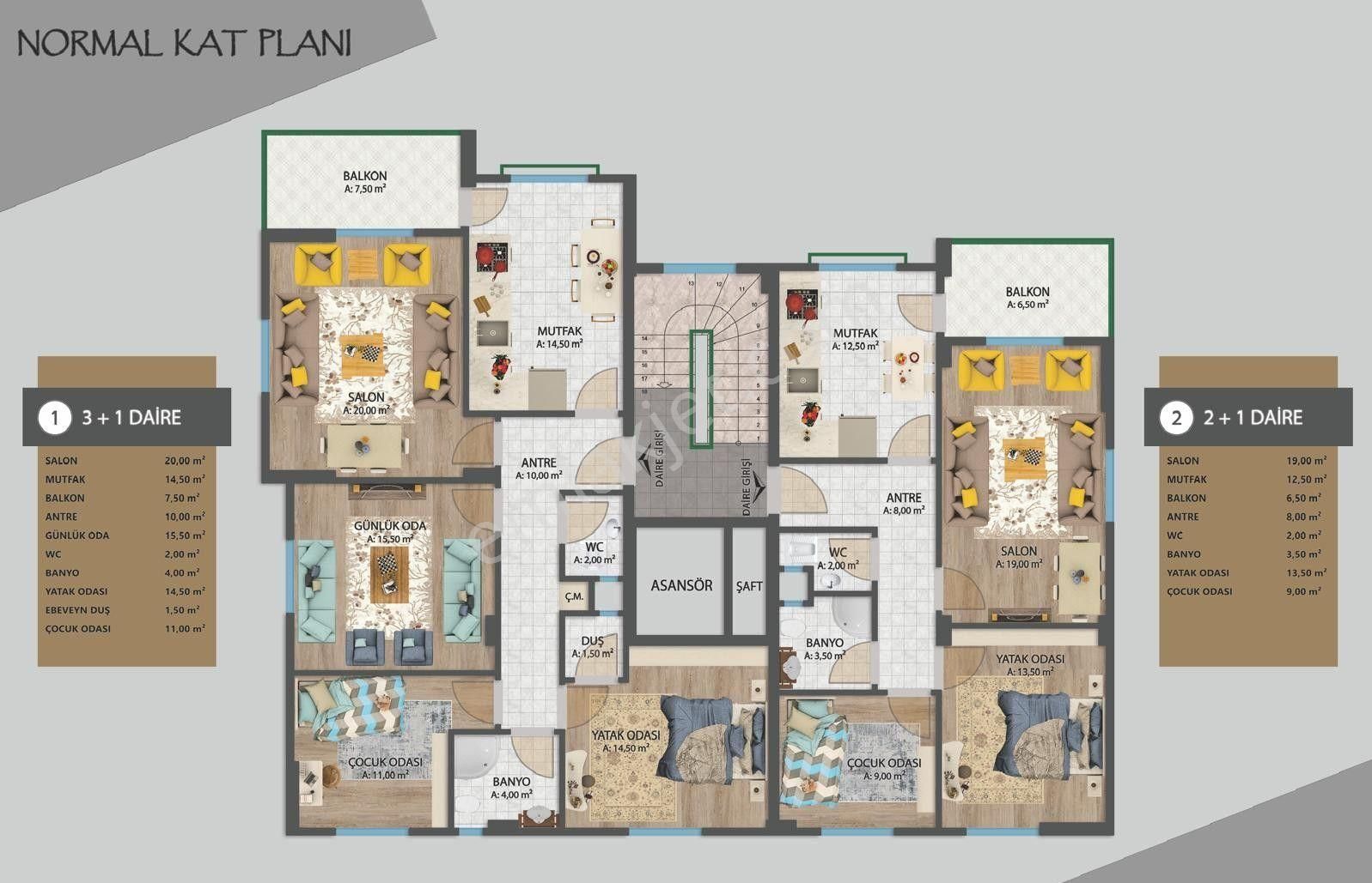 Öz Gaye Emlaktan Develi Harman Mahallesinde Topraktan Satılık Daireler - Görsel 2