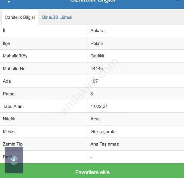 Polatlı Gedikli Mah Satılık 1022 M2 İmarlı Villa Arsası - Görsel 2