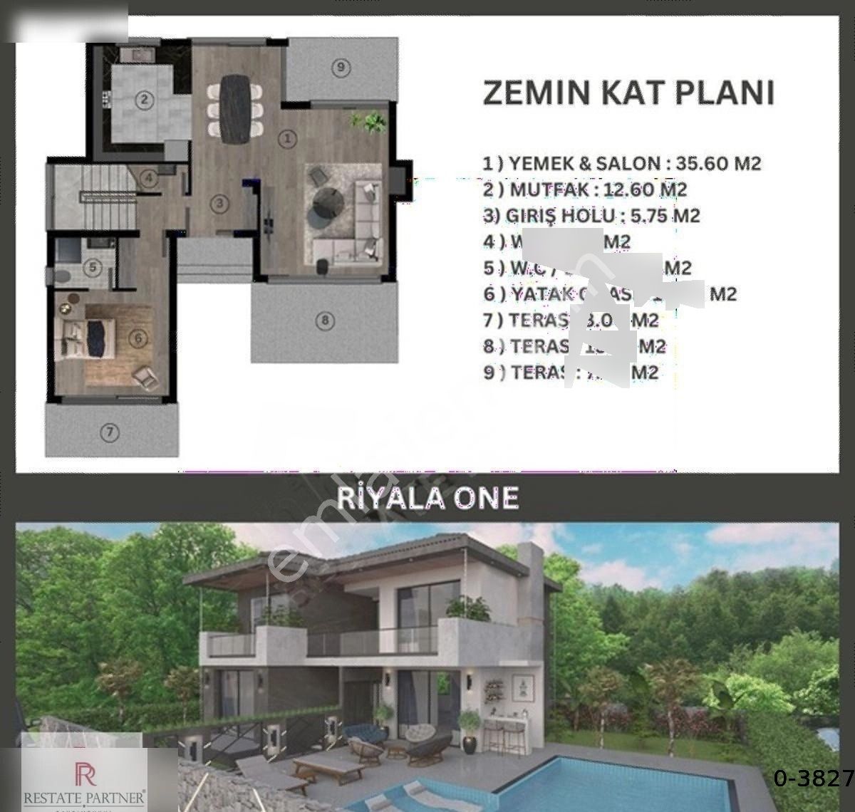 Kıbrıs Girne Alsancak 4+1 Satılık Villa - Görsel 9