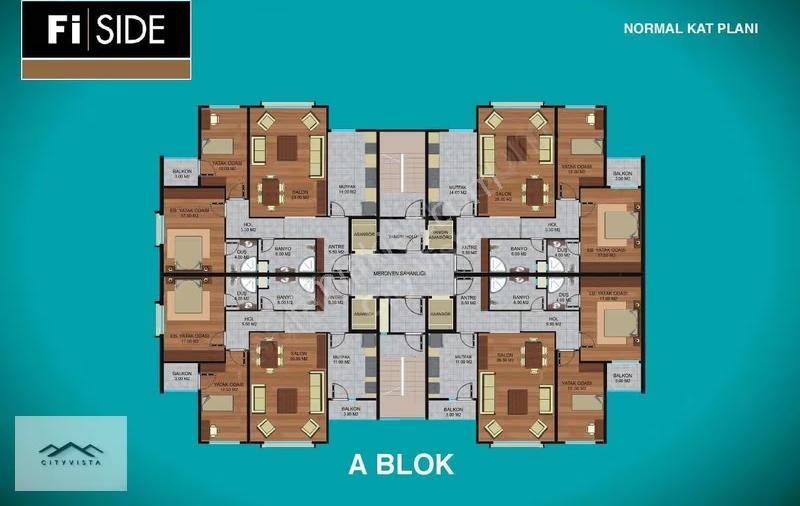 Fi Side Bahçeşehir Projeden Satılık 2+1 Daire Hemen Tapu - Görsel 4