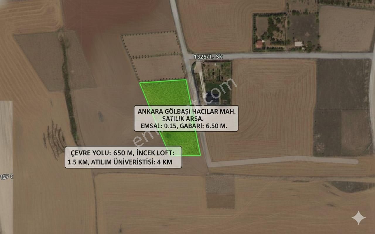 Gölbaşı Hacılar'da 3486m2 İki Villalık Satılık Arsa - Görsel 3