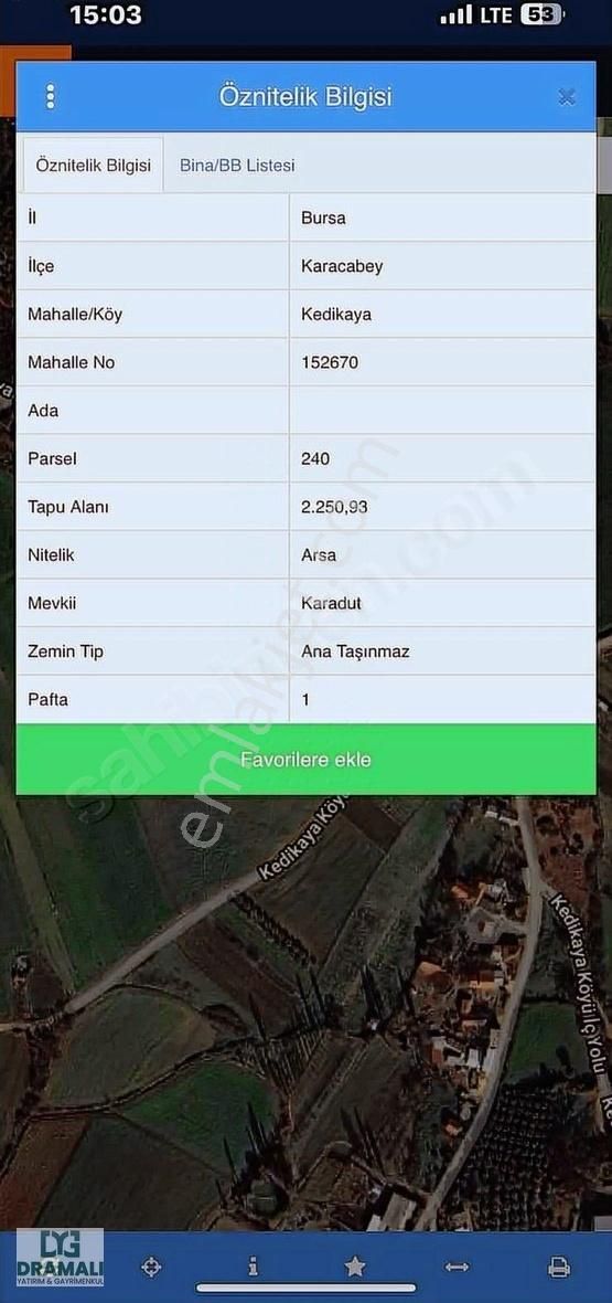 Karacabey Kedikayada Villa İmarlı Arsa - Görsel 3