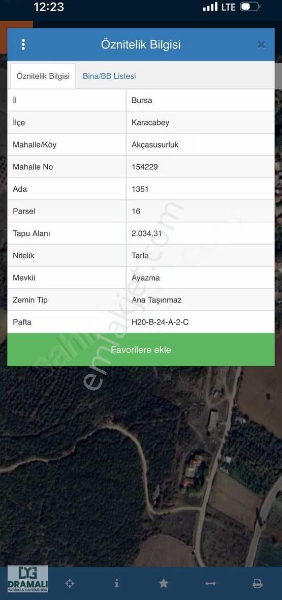 Bursa Karacabey Akçasusurluk'da Satılık 2034 M2 Arazi - Görsel 2