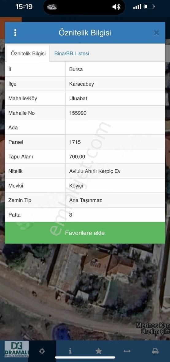 Bursa Karacabey Uluabat Köyü'nde Satılık Köy İçi İmarlı Arsa - Görsel 3