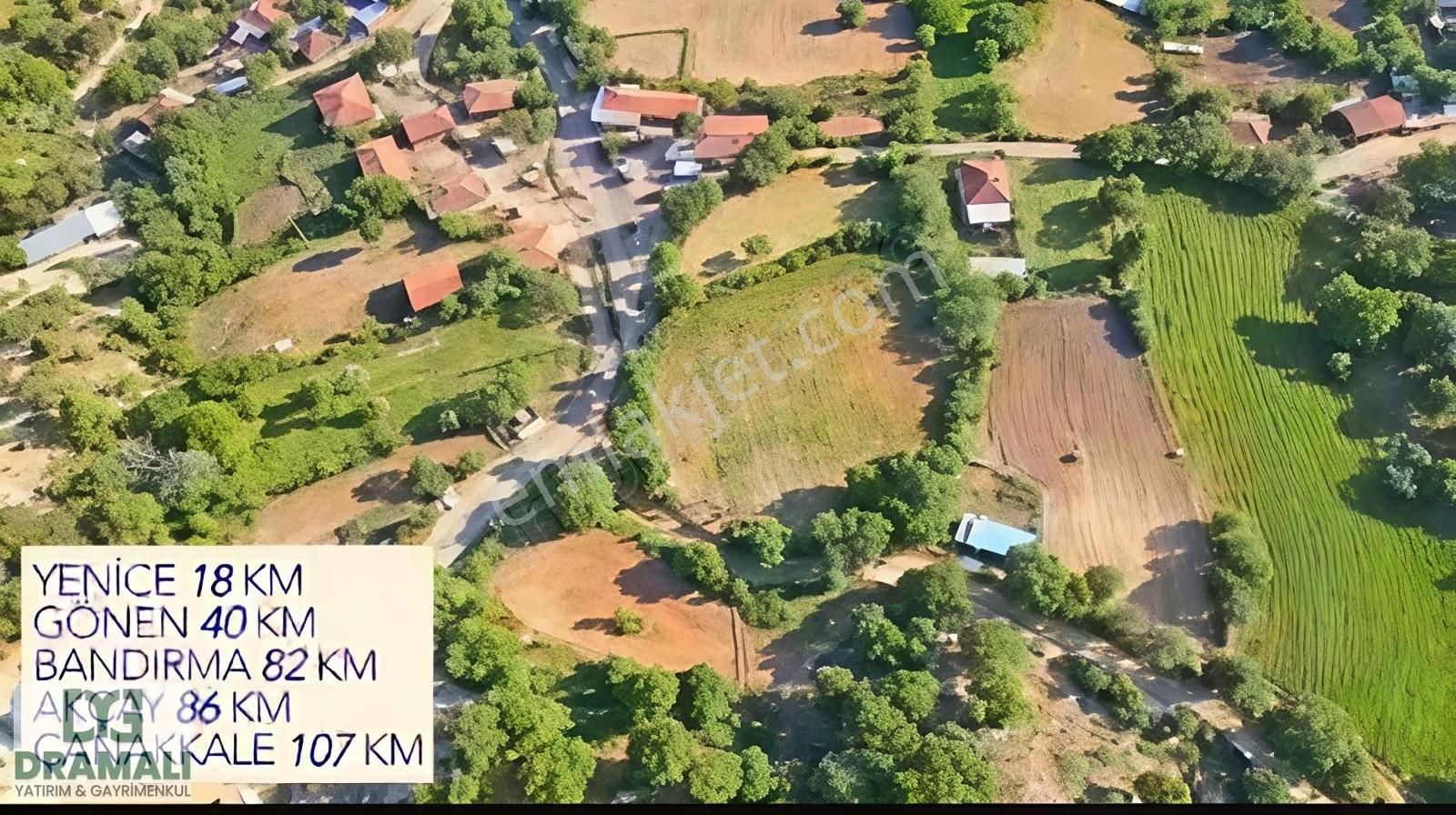Çanakkale Yenice Ballıçay 725 M2 İmarlı Arsa Yolu Var Manzaralı - Görsel 6
