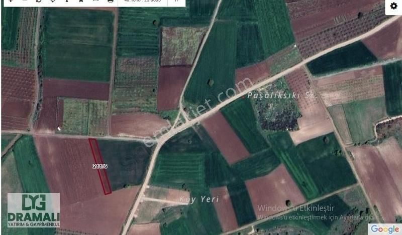 Bursa Yenişehir Akbıyık Köyü Yatırıma Uygun Düz Verimli Tarla - Görsel 10