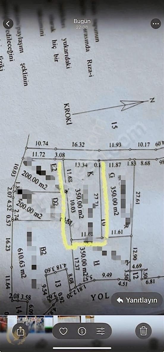 Fethiye Kaya Köyün Kalbinde Parsellenmiş 350mt Mülk Satılık - Görsel 3