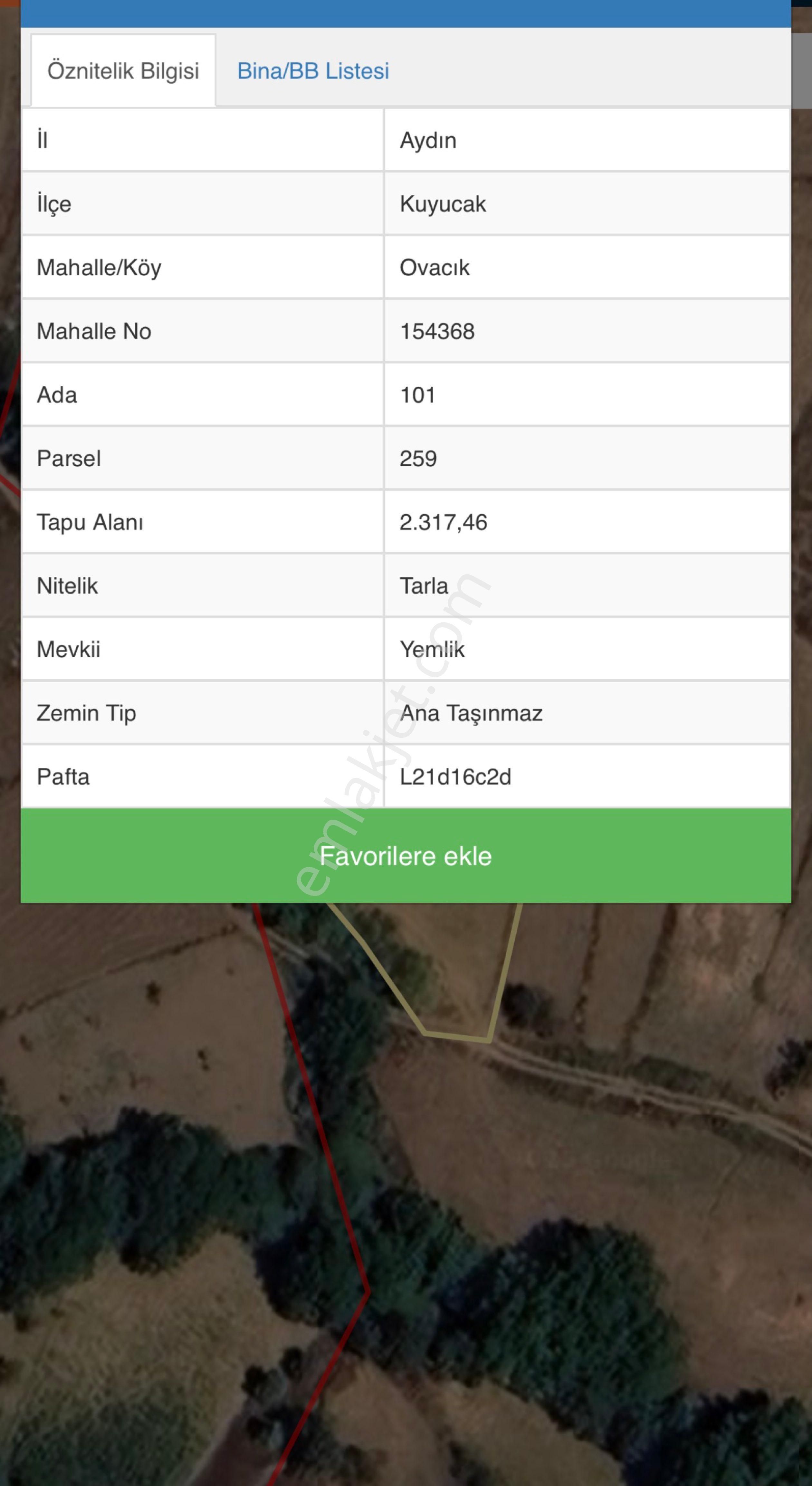 Zararına Satılık Tarla – Kaçmaz Fırsat! Aydın / Kuyucak – Ovacık Mahallesi