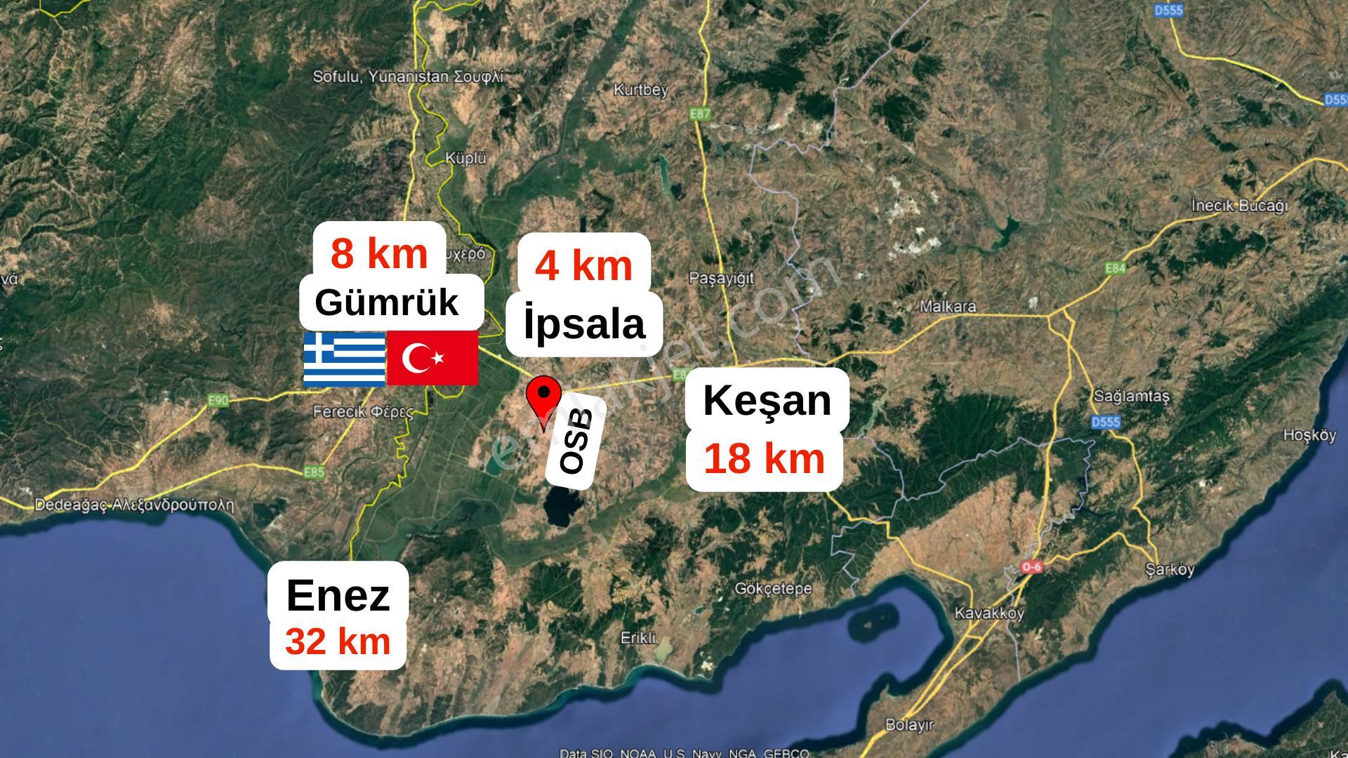 Edirne İpsala Osb'de Satılık Arazi-3 Ayrı Tapu Toplam 19 Dekar - Görsel 13