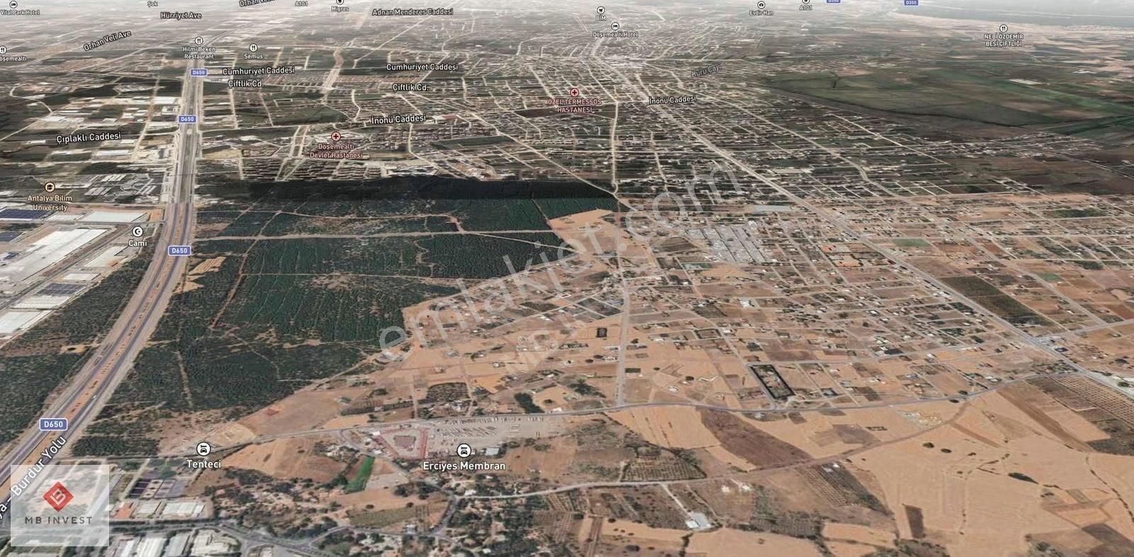 Döşemealtı Çıplaklı'da 389 M2, 060 Emsal, Konut İmarlı Arsa - Görsel 3