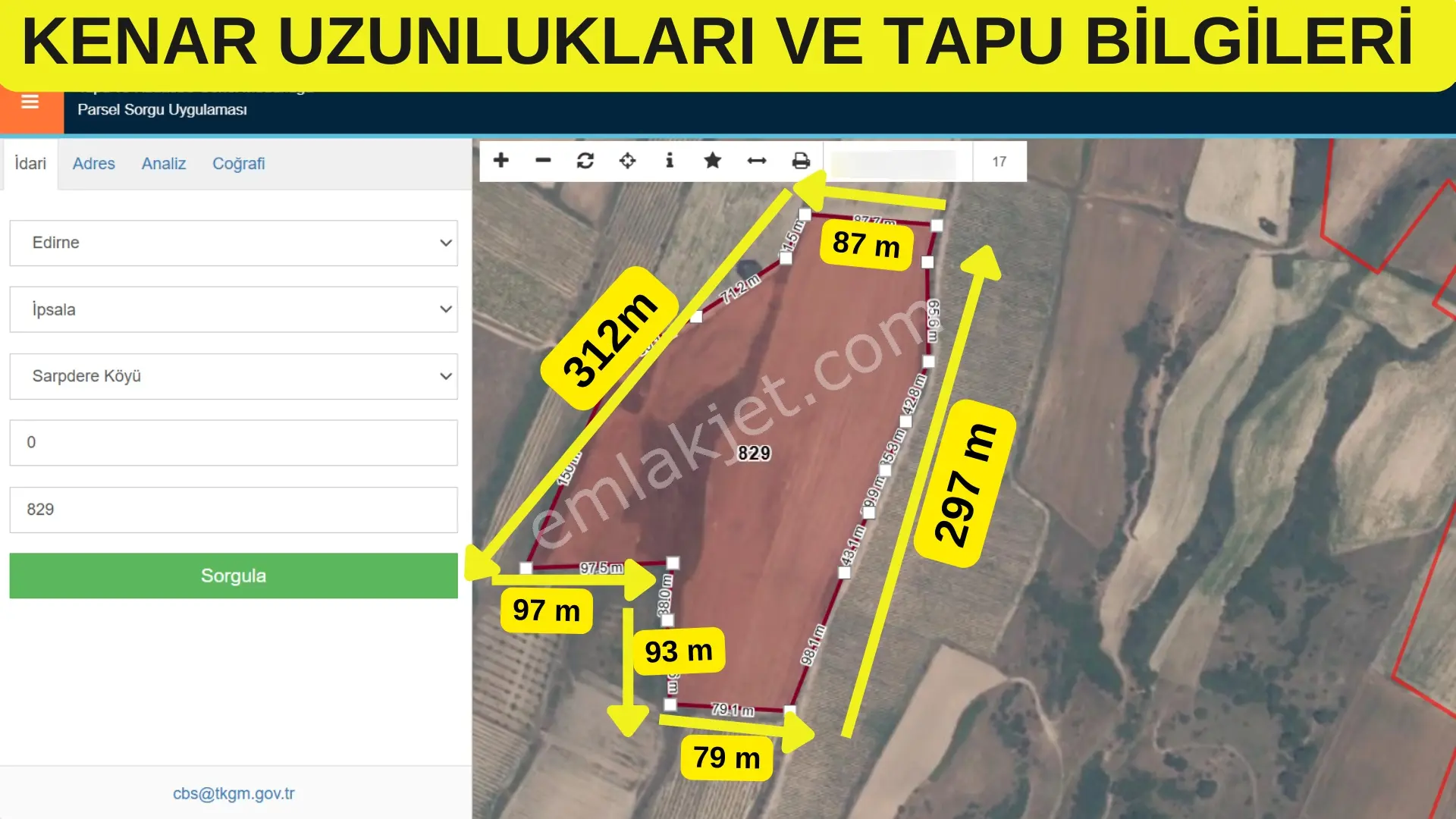 Edirne İpsala Sarpdere-satılık Tarla-tek Tapu-50 Dekar - Görsel 5