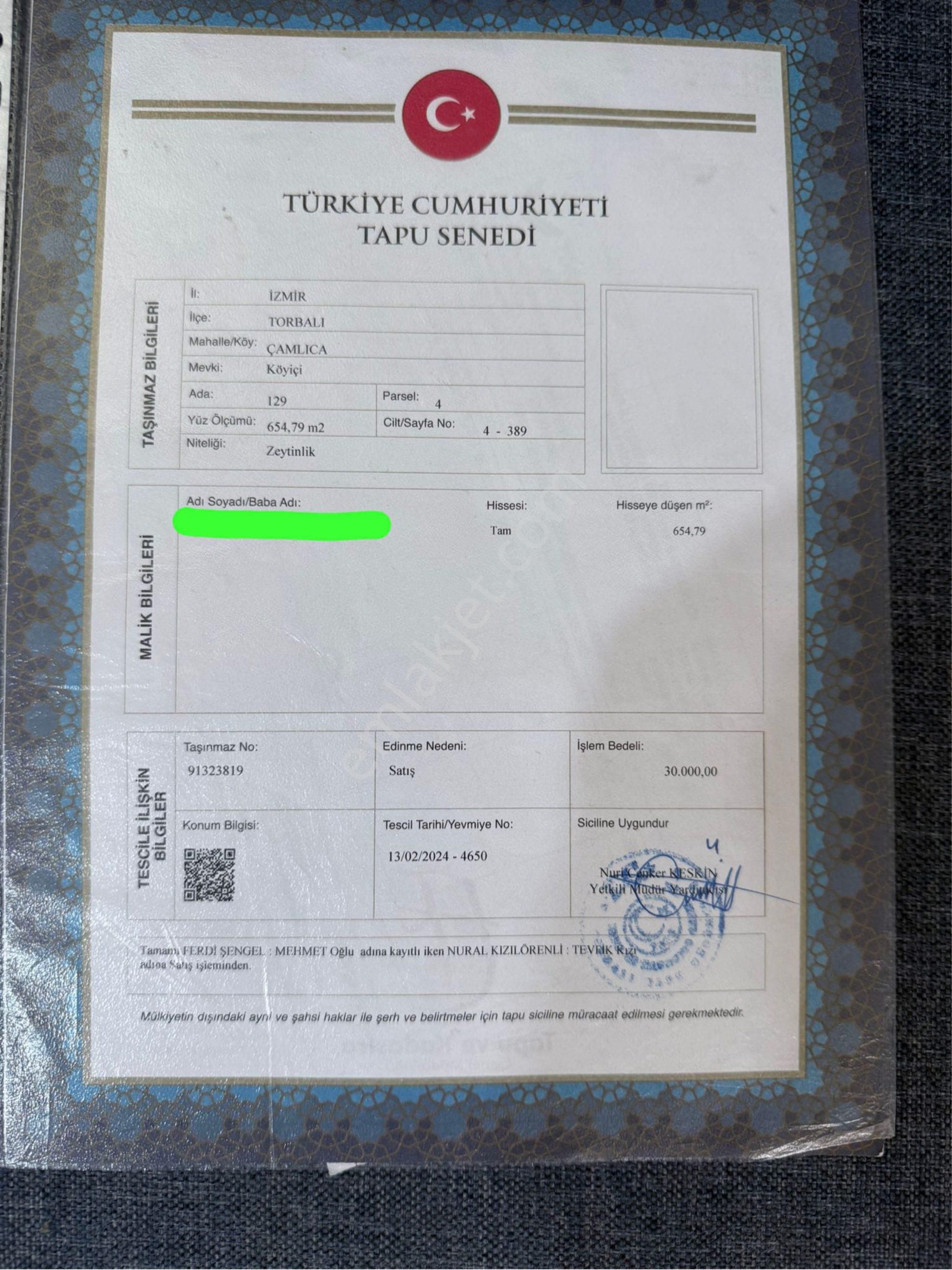 Müstakil Tapulu- İmarlı