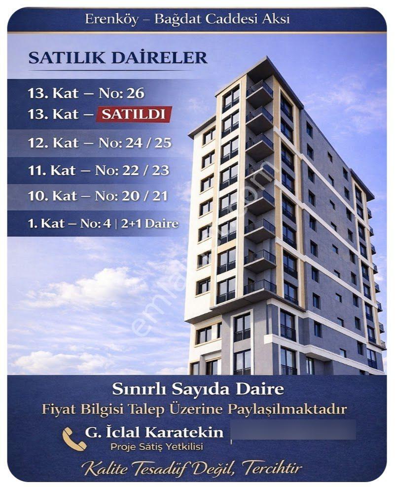 Erenköy Değerbilir Sk. Sıfır Binada Önü Açık Manzaralı 2+1 Lüks Daireler - Görsel 35
