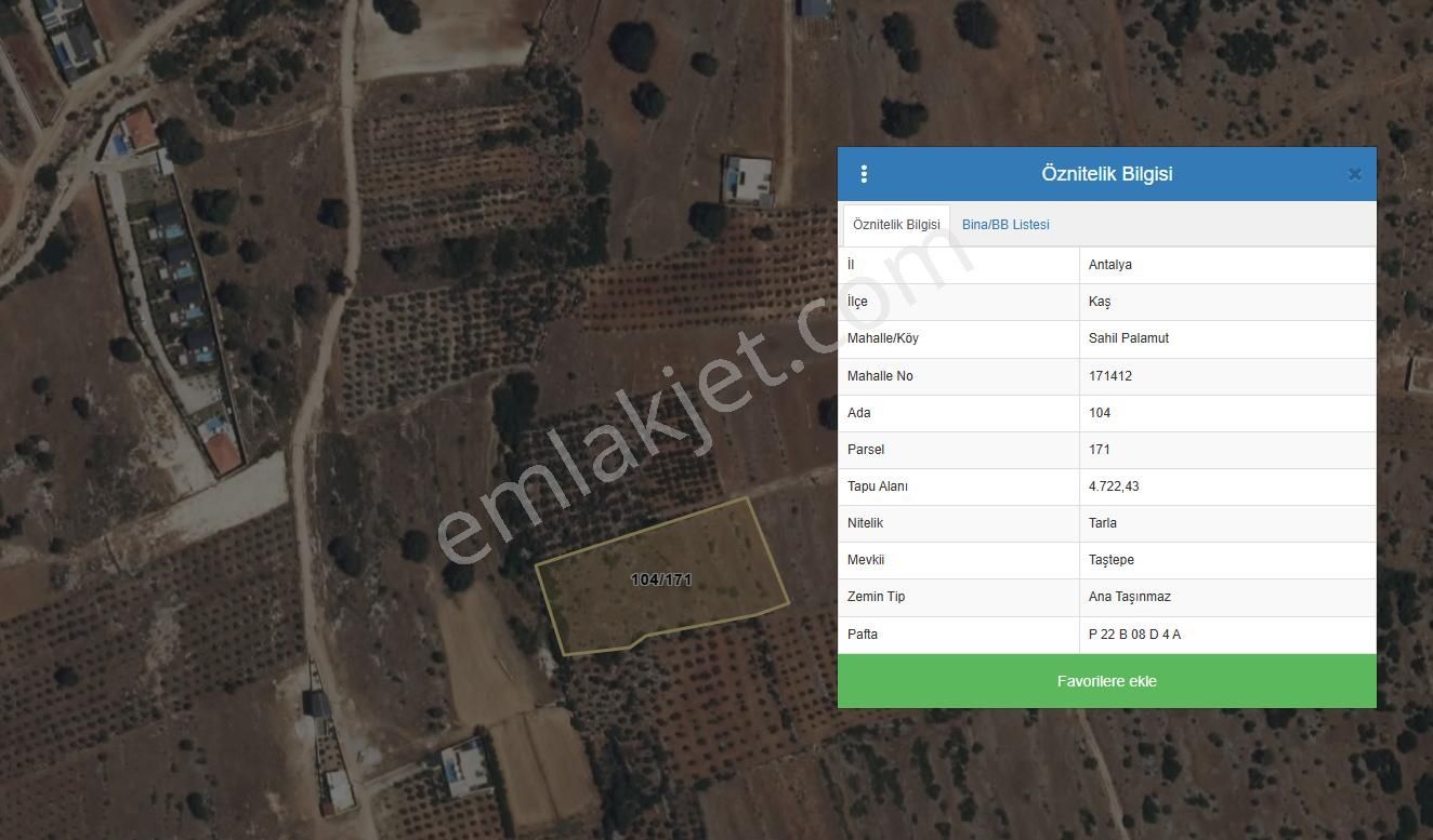 Antalya Kaş Palamut’ta Yatırımlık Tarla! - Görsel 2