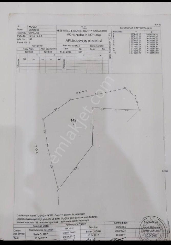 Muğla Menteşede Günlüce Köyünde 1391 M2 Asfalt Kenarı - Görsel 3