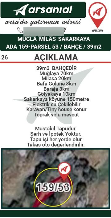 Muğla-milas-sakarkaya-satılık-39m2bahçe - Görsel 2