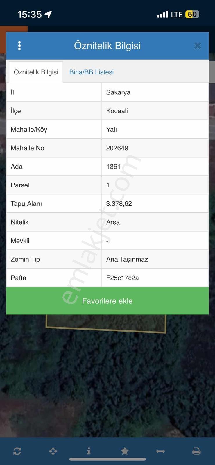 Sakarya Kocaali Yalı Mahallede 3.378 M2 İmarlı Arsa - Görsel 2