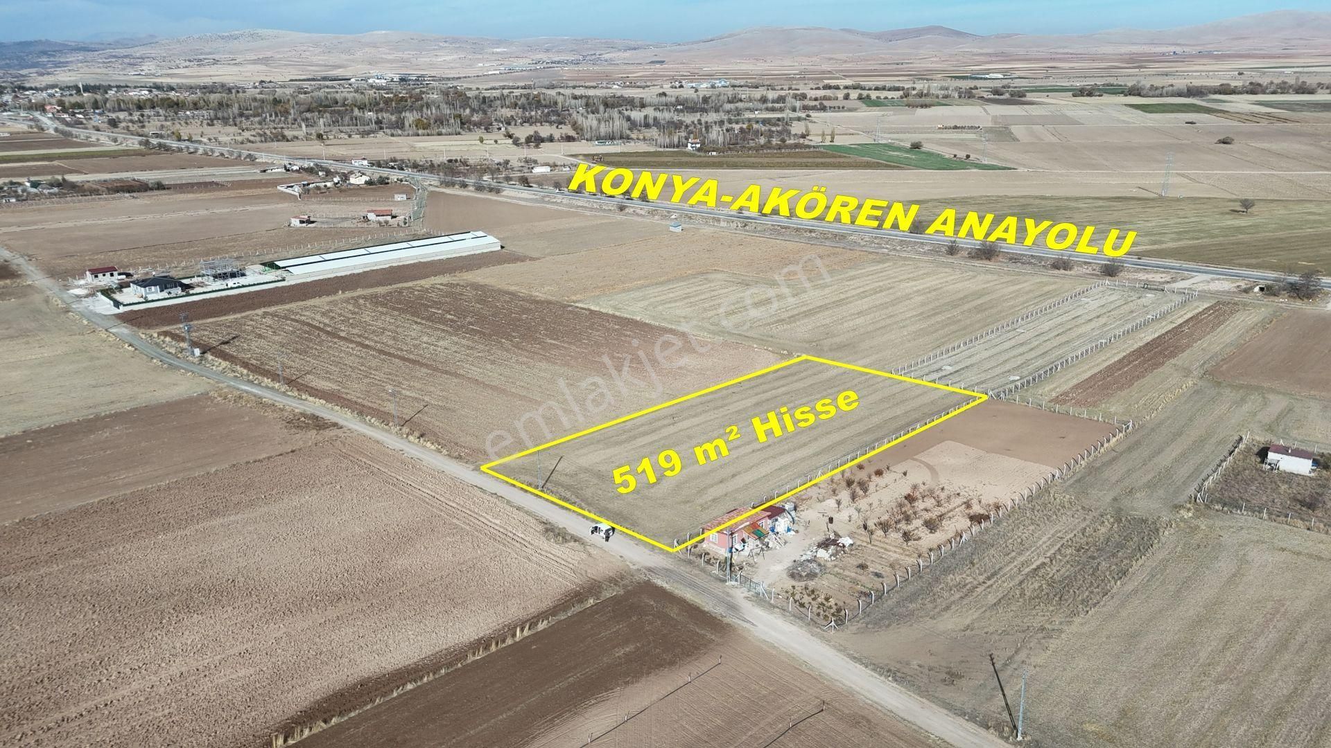Konya / Meram / Hatunsaray Mahallesinde 519 M² Hisse Tapulu Tarla