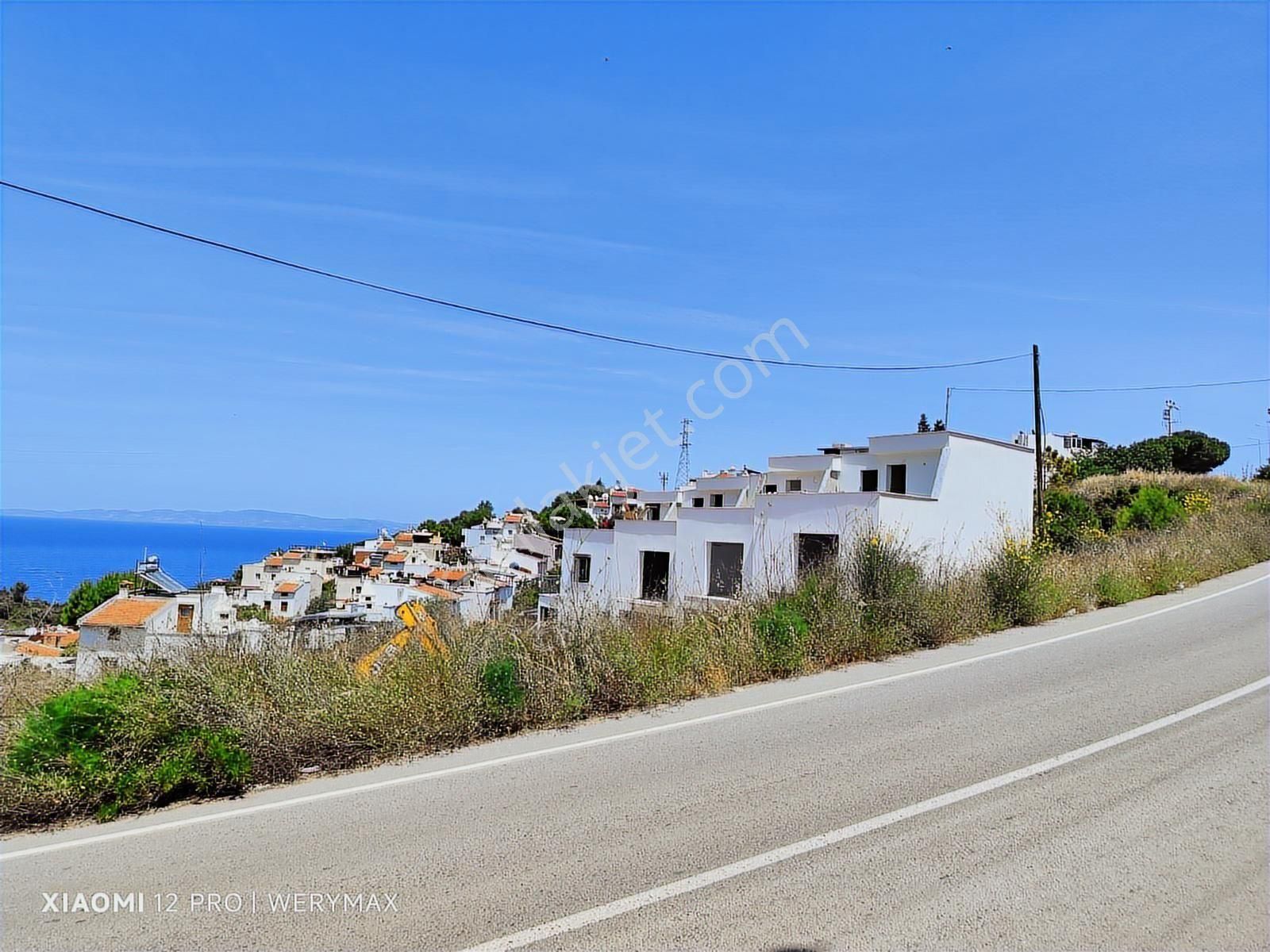 Mordoğan'da İzmir Cadde Cephe Satılık Full Deniz Manzaralı Tarla - Görsel 4