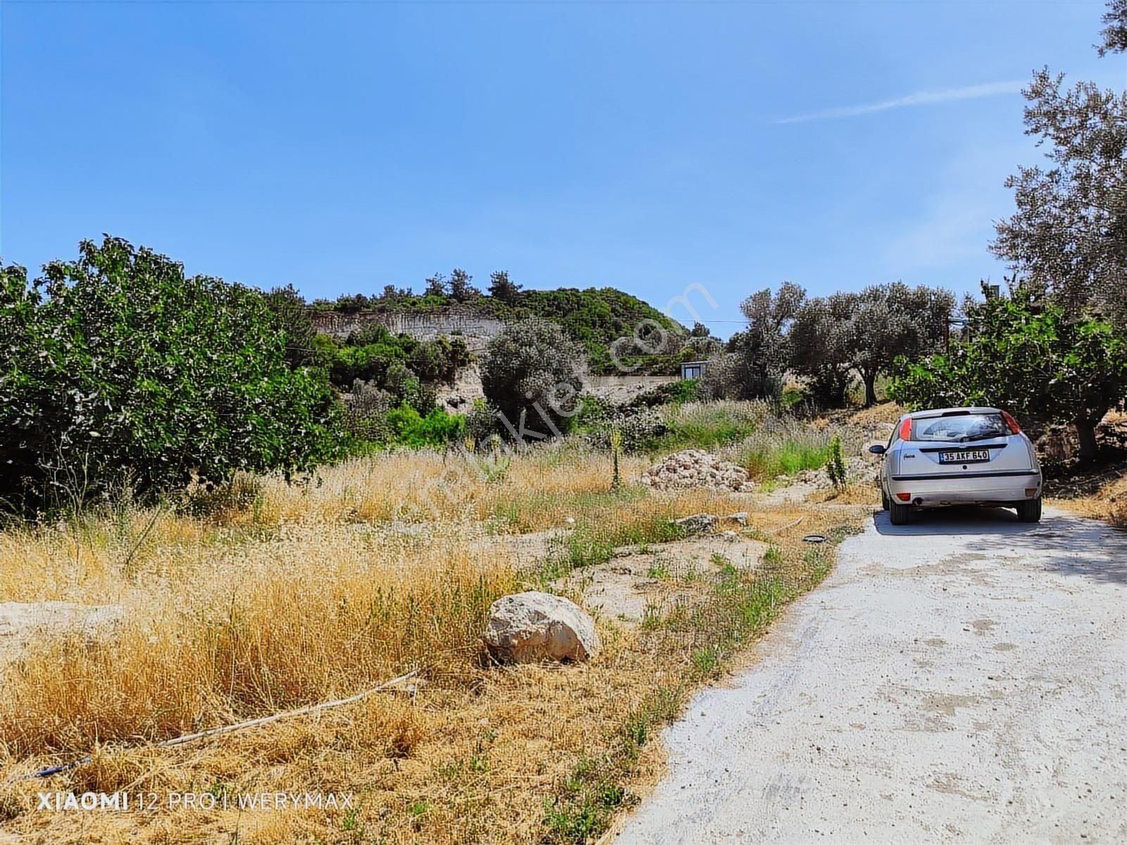 Mordoğan'da İzmir Cadde Cephe Satılık Full Deniz Manzaralı Tarla