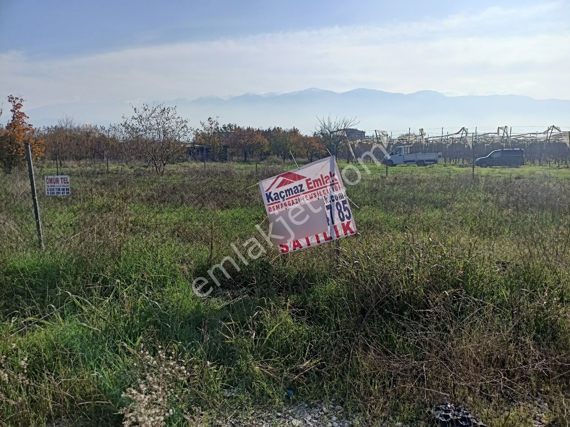 Kaçmaz Emlak Gürsu Kazıklı Köy Satılık Tarla Bahçe - Görsel 2