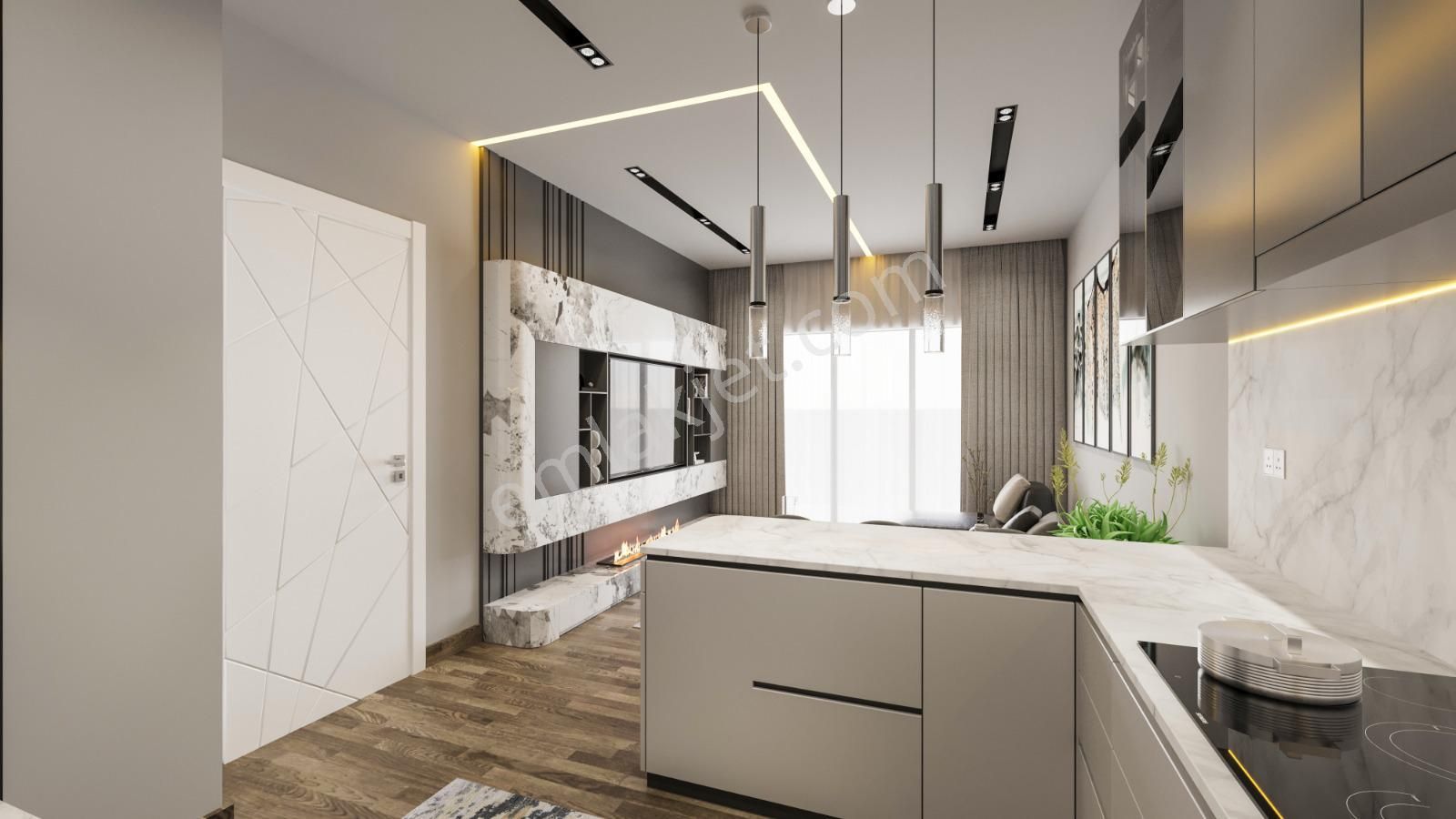 Konsept Sitede Satılık 1+1 Ve 3+1 Daireler - Görsel 19