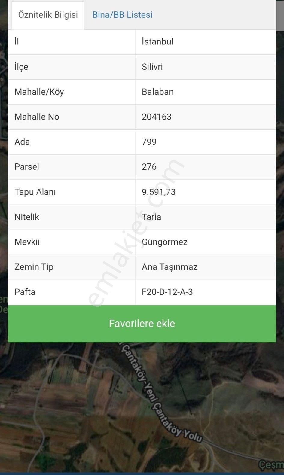 Remax Necati Kurt/ Silivri Çanta Balaban'da Yatırımlık Arazi - Görsel 5