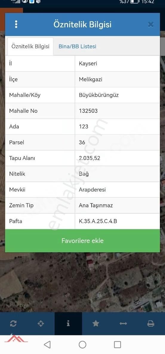 Gesi Büyük Bürüngüz, De 2035m2 Tek Tapu Satılık Bağ - Görsel 4