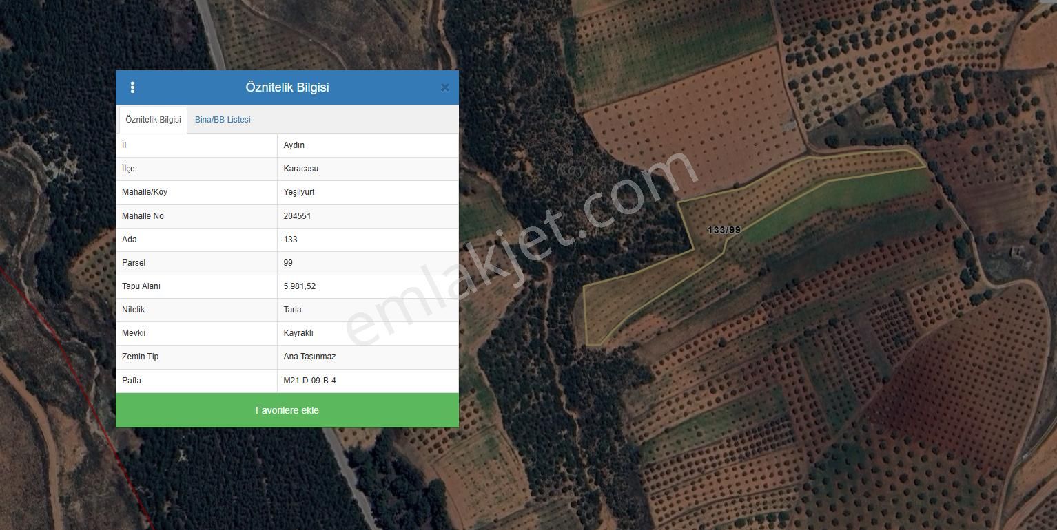 Karacasu Yeşilyurt Zeytinlik 5.981 M2 - Görsel 3