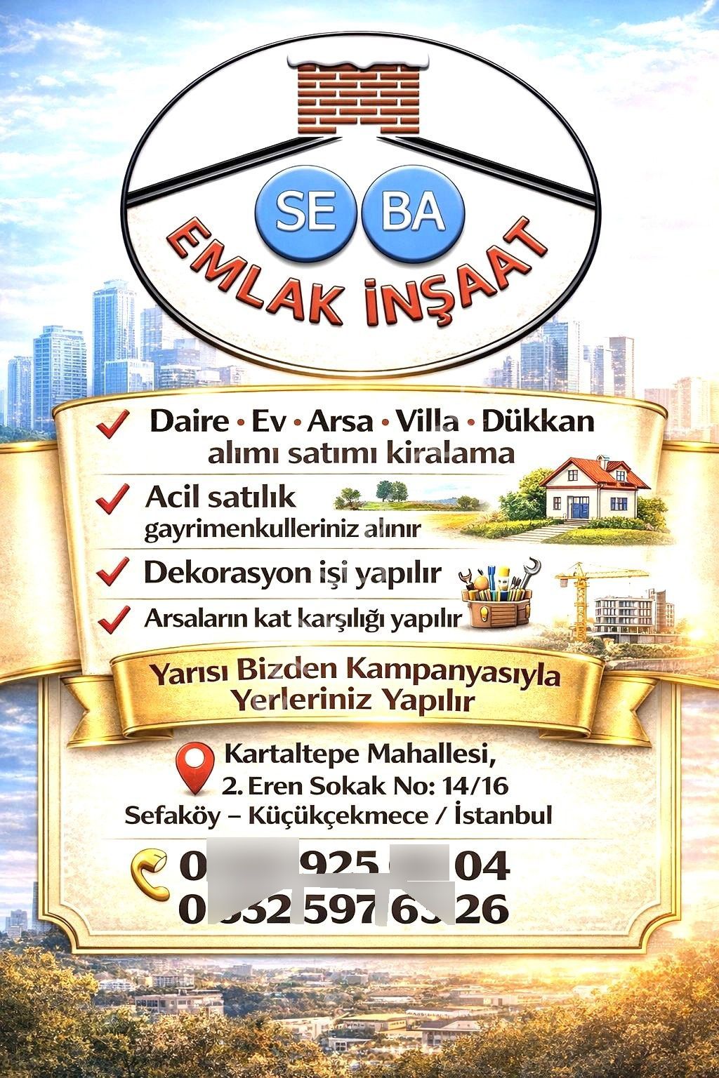 Seba'dan Söğütlüçeşme Mh 7.katlı 130.bin Tl Kira Getirisi Var 181m2 Arsalı - Görsel 8