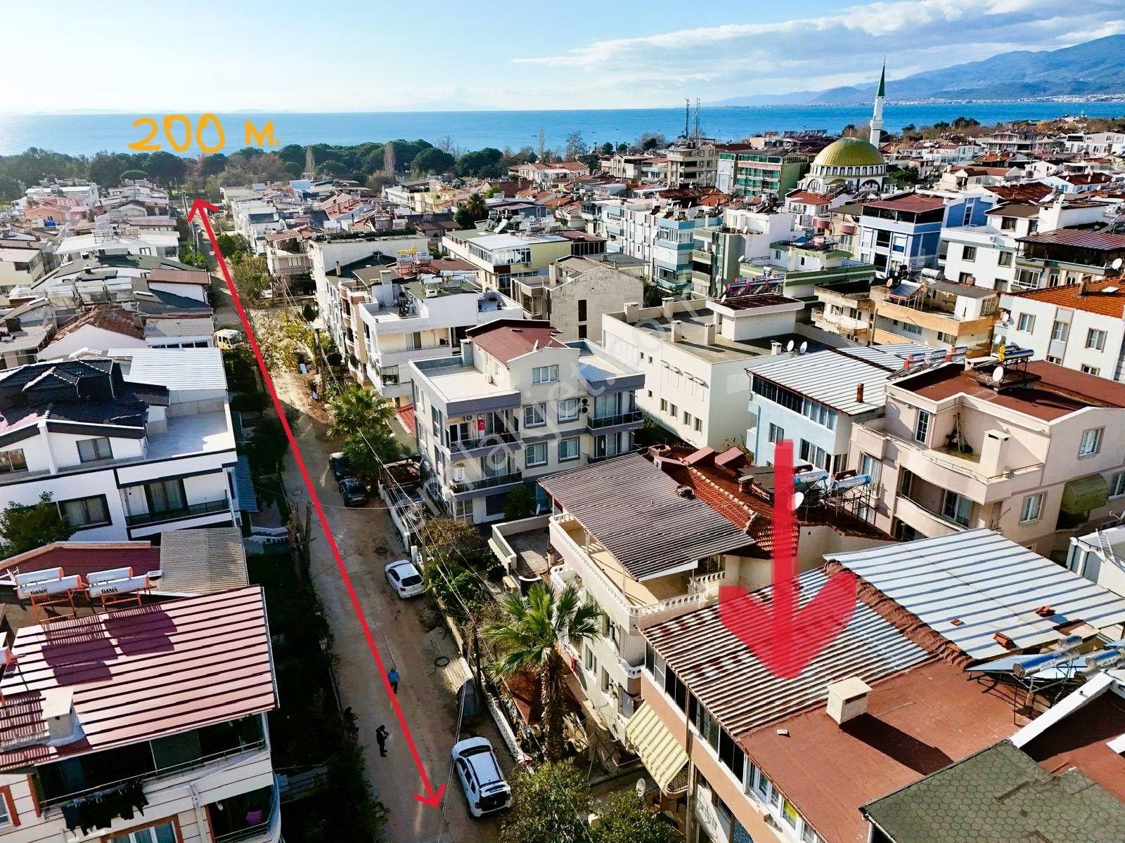 Akçay Aras Emlaktan Altınkumda Denize 250 M.2+1 Dubleks Daire