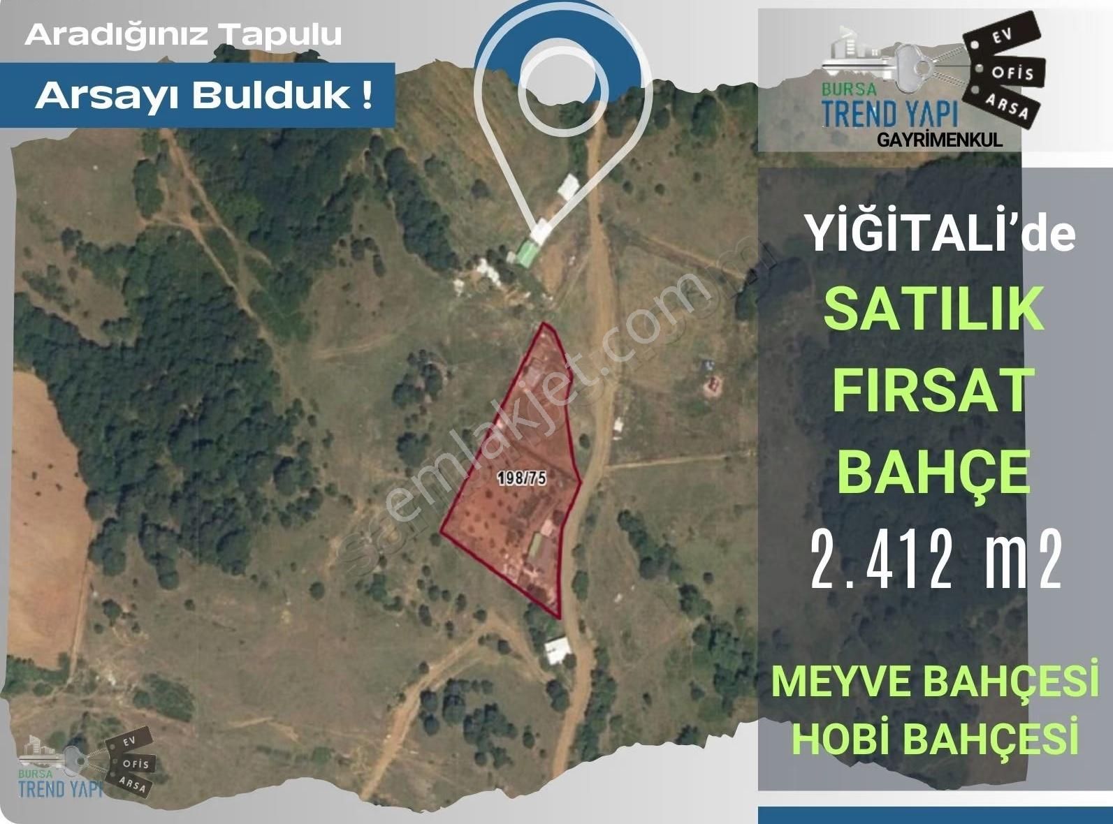 Dağ Yolu Yiğitali'de Satılık Hobi Bahçesi Yatırımlık